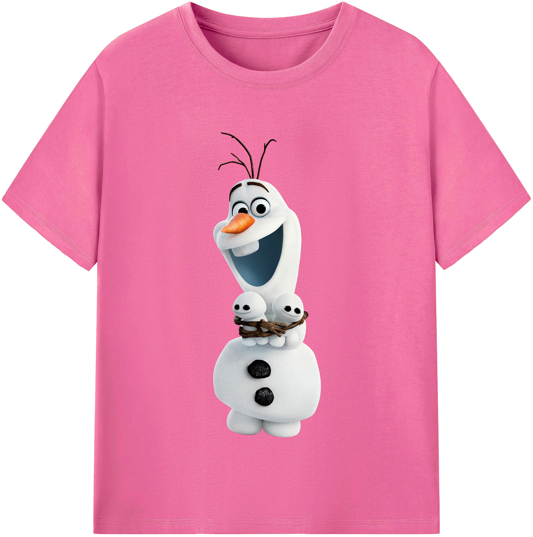 （画像用） アナと雪の女王 アンナ エルサ Frozen Anna Elsa レディースカジュアルプリントTシャツ（綿100％）